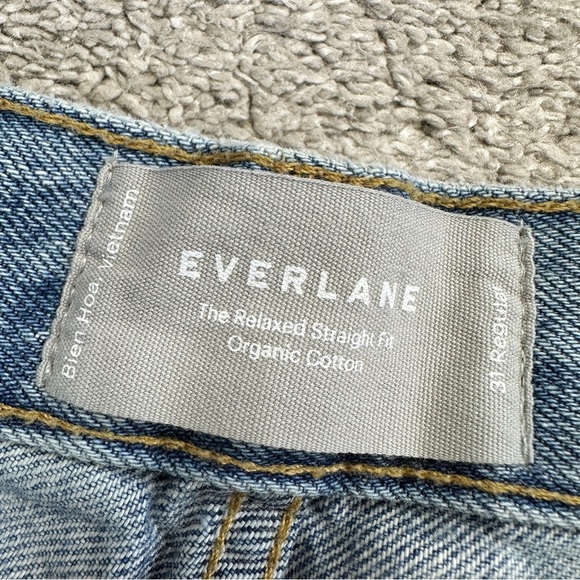 Everlane Women’s The Relaxed Straight Fit Jeans Organic Cotton in Light Wash 31 - Picture 9 of 14